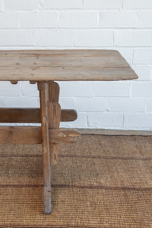 Antique Pine Trestle Table