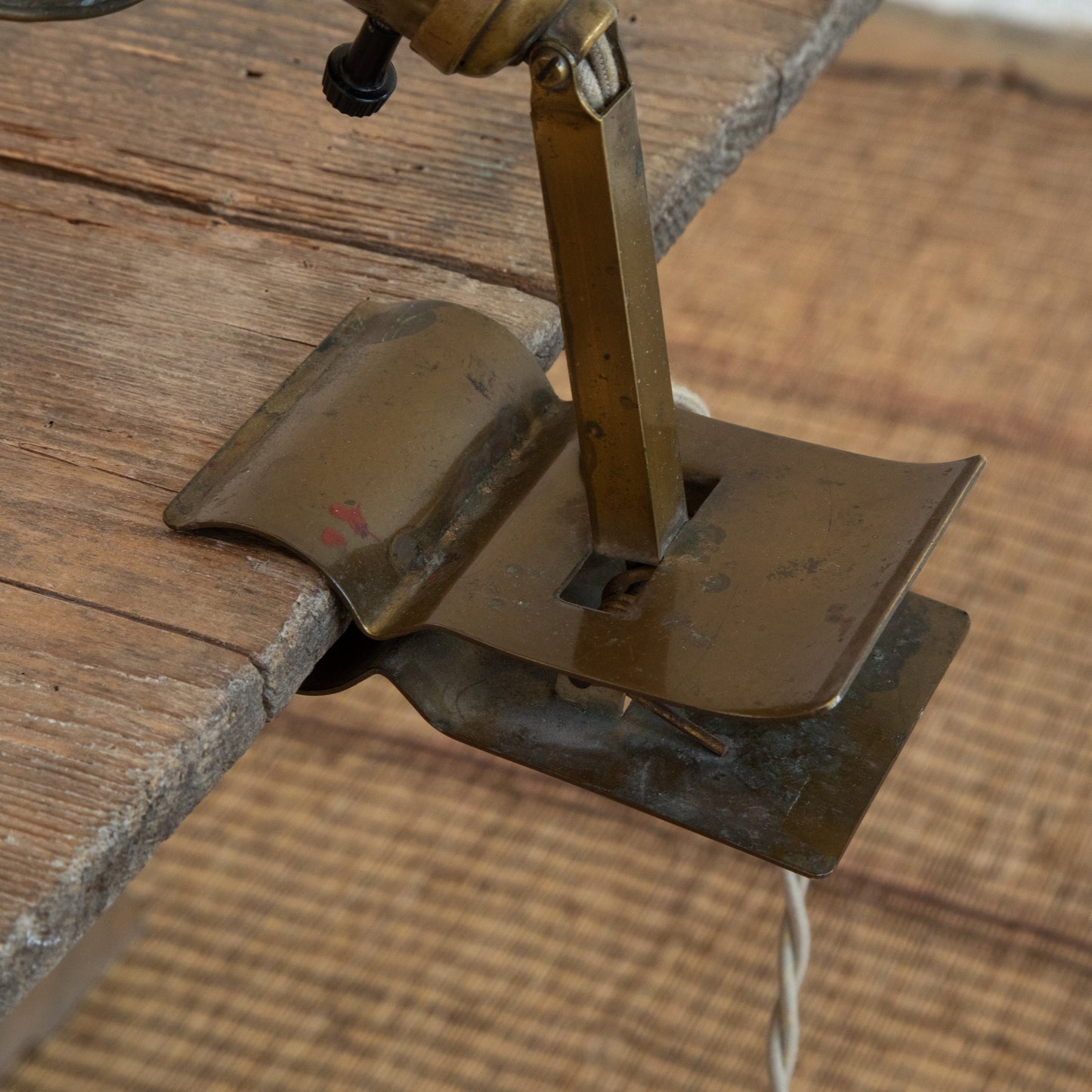 Vintage Brass Clip Light