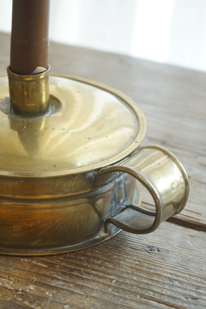 Antique Brass Tinder Box