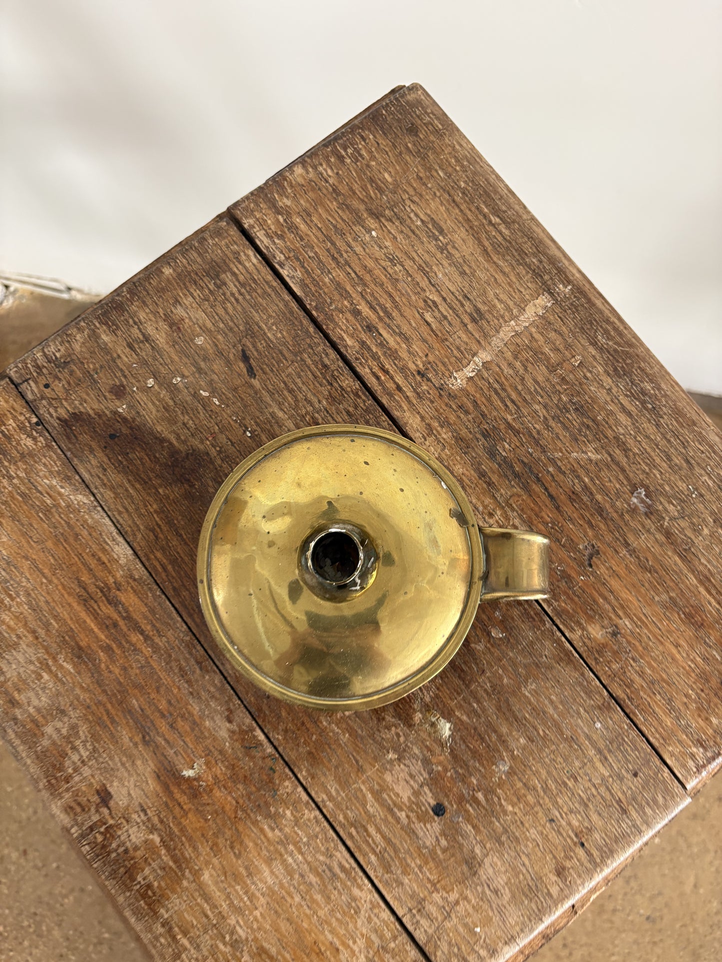 Antique Brass Tinder Box