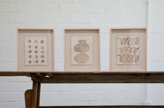 "Pattern Forming" on Vintage Paper