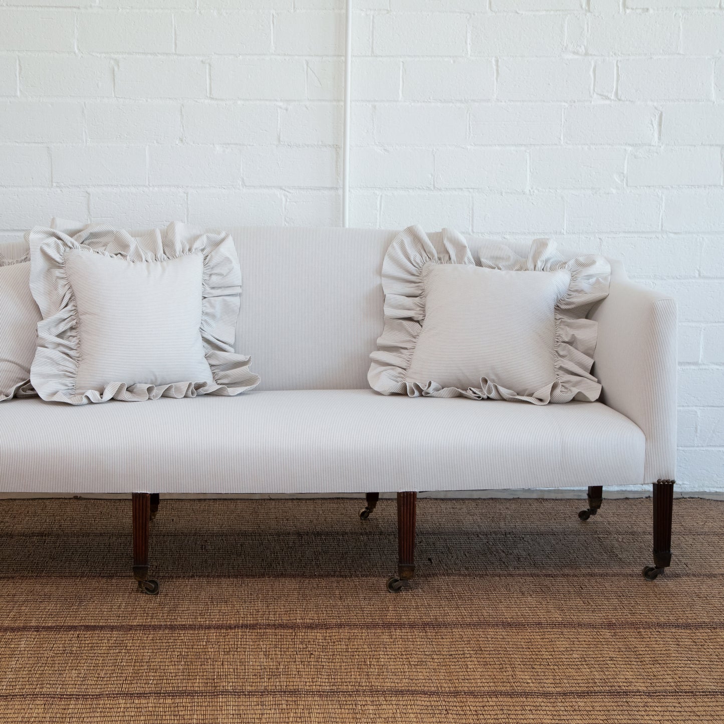 Mid 19th Century Antique Georgian Square Back Sofa, England