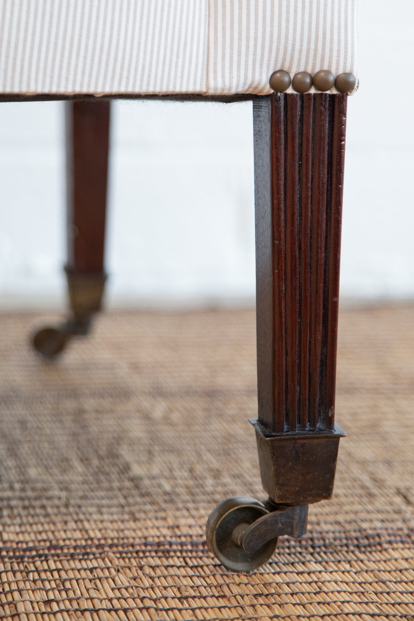 Mid 19th Century Antique Georgian Square Back Sofa, England