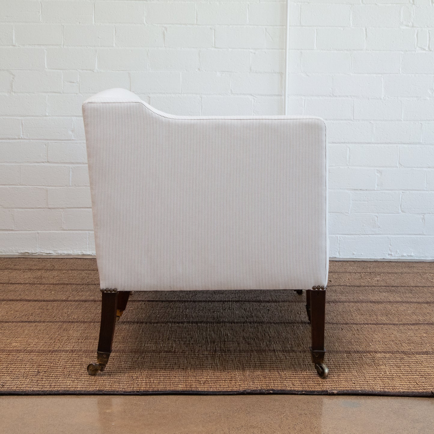 Mid 19th Century Antique Georgian Square Back Sofa, England