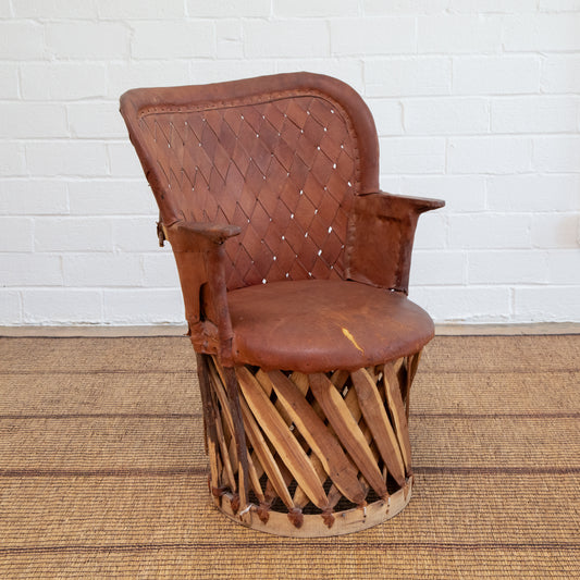 Vintage Mexican Equipale Armchair