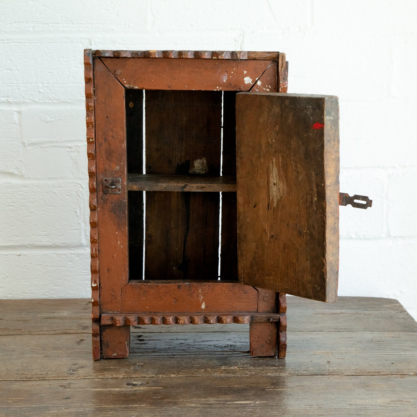 Rustic Swedish Painted Cupboard
