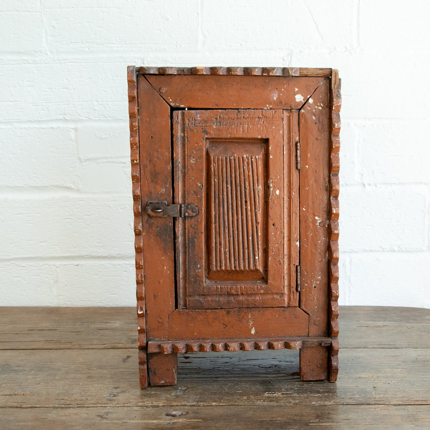 Rustic Swedish Painted Cupboard