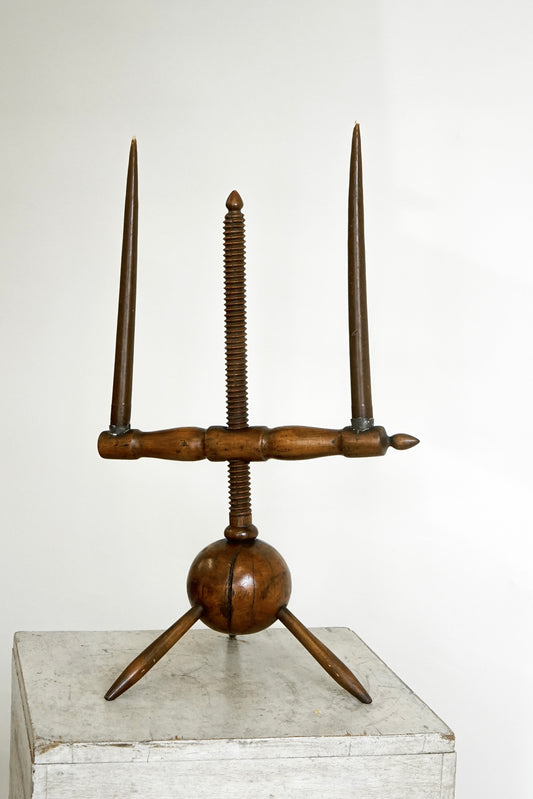 Wooden Candlestick