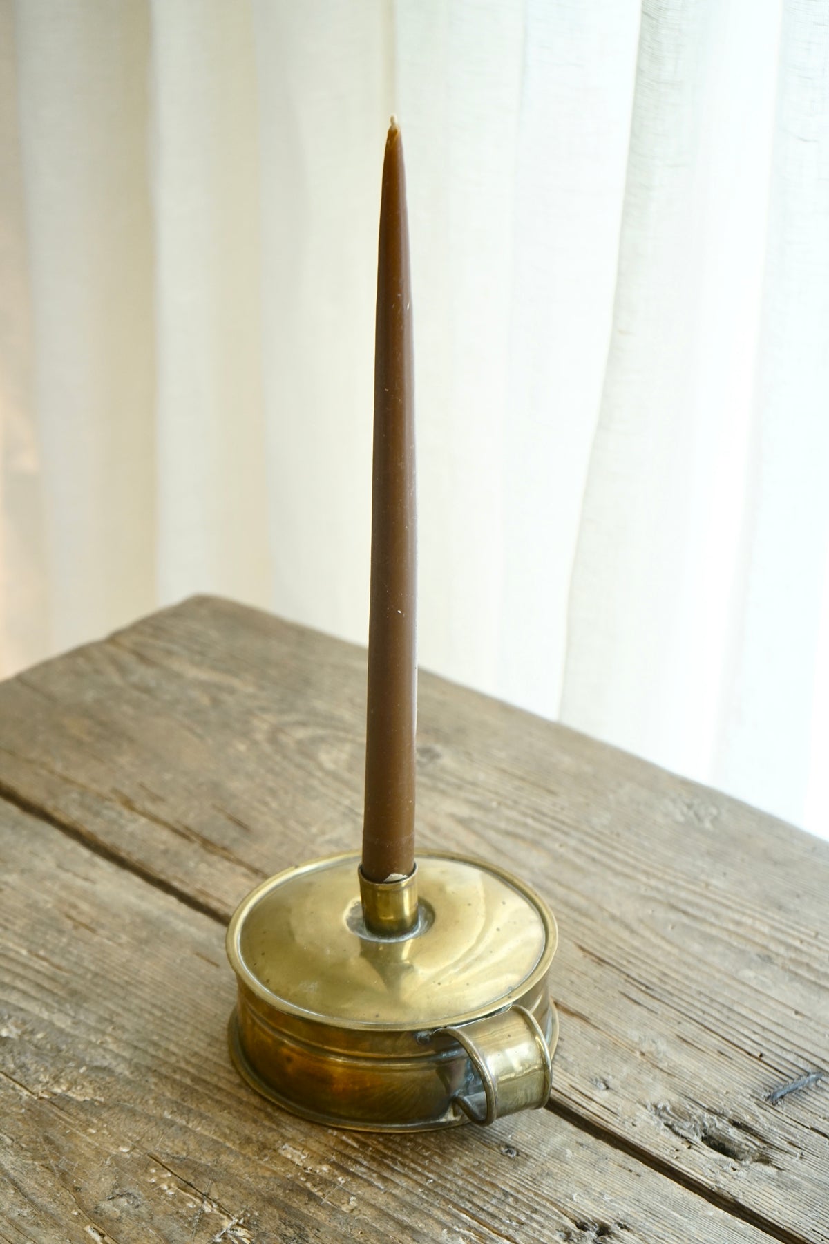 Antique Brass Tinder Box