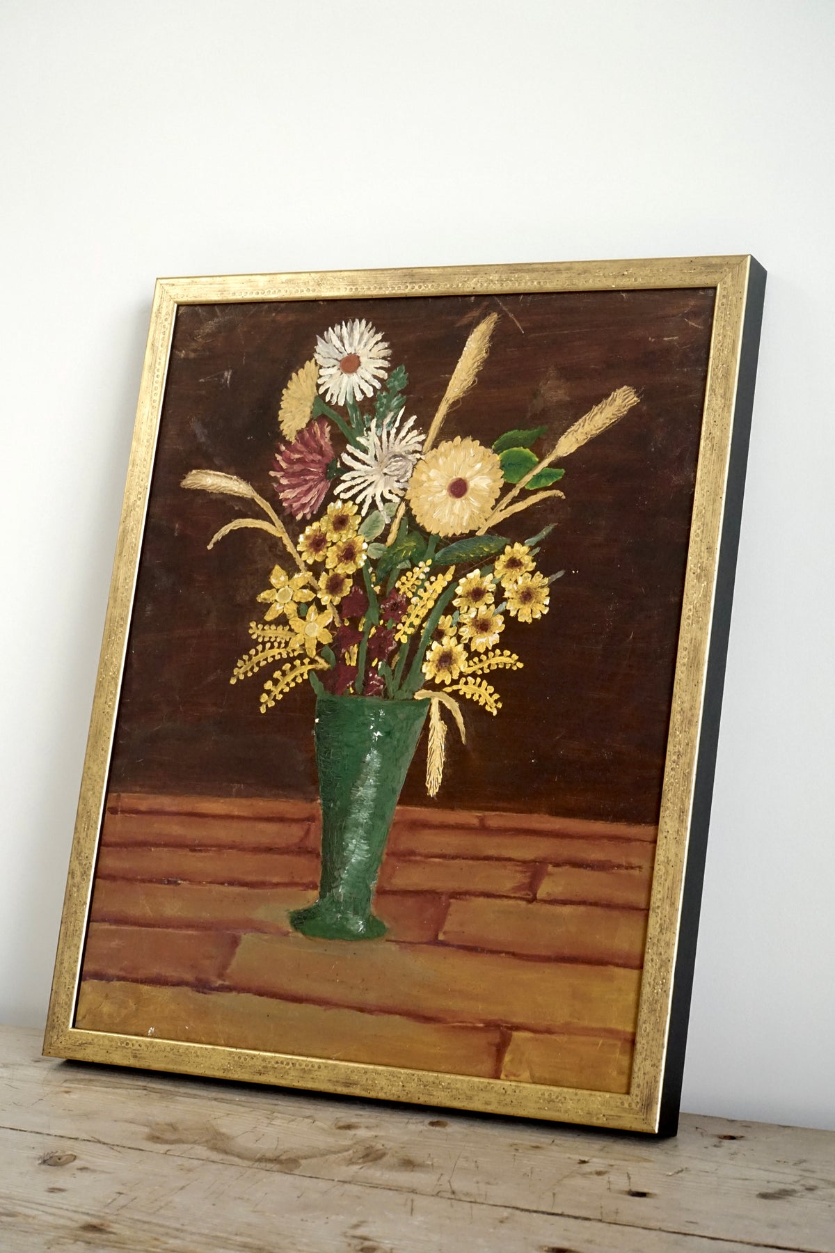 Vintage Floral Still Life Painting