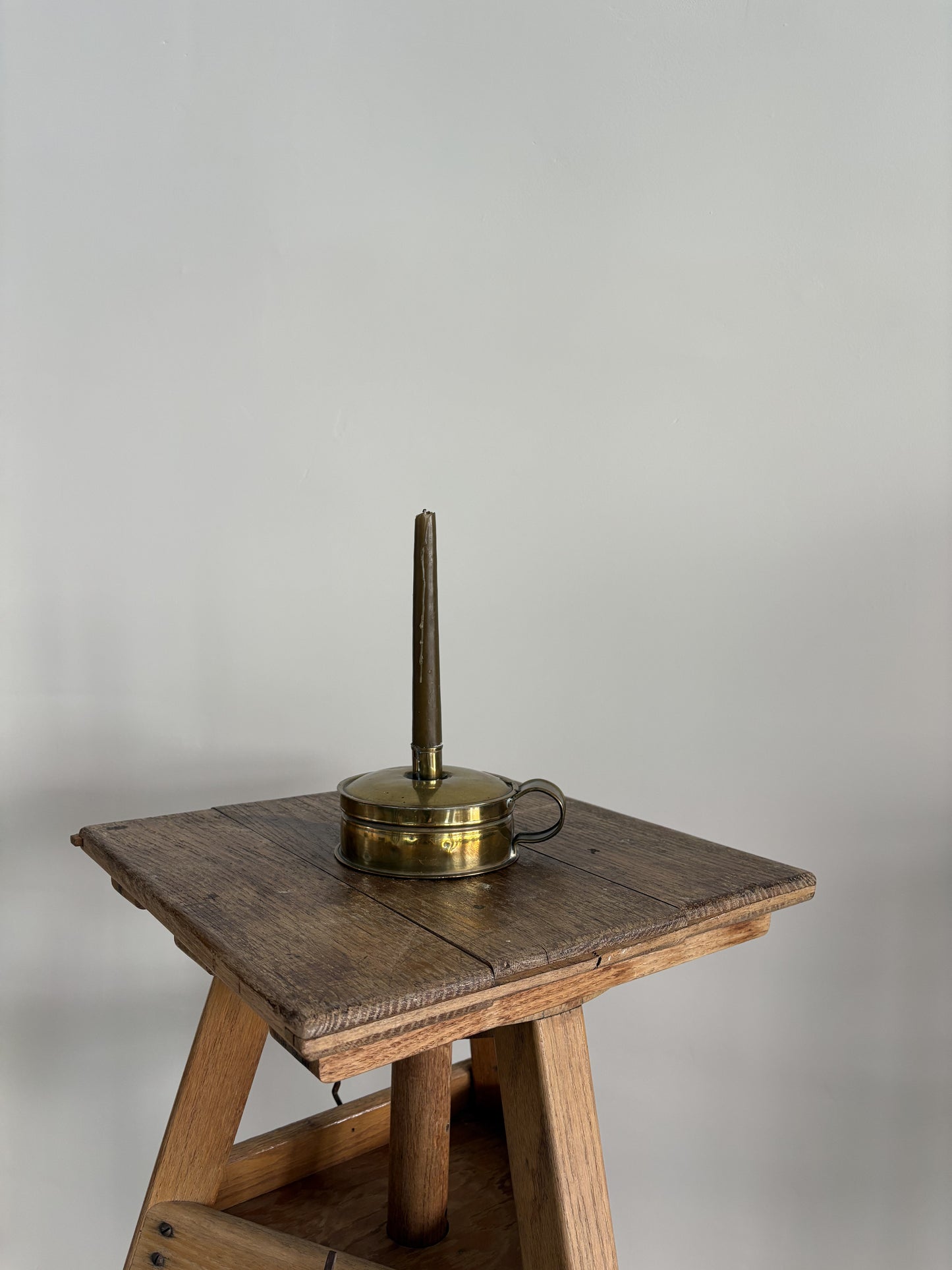 Antique Brass Tinder Box