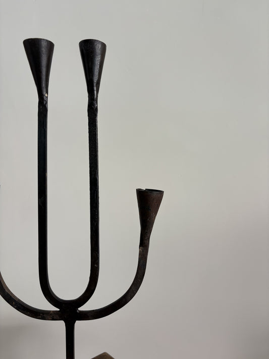 Mid-20th Century French Iron Candle Stand