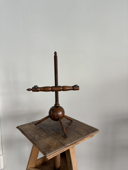 Vintage Wooden Candlestick