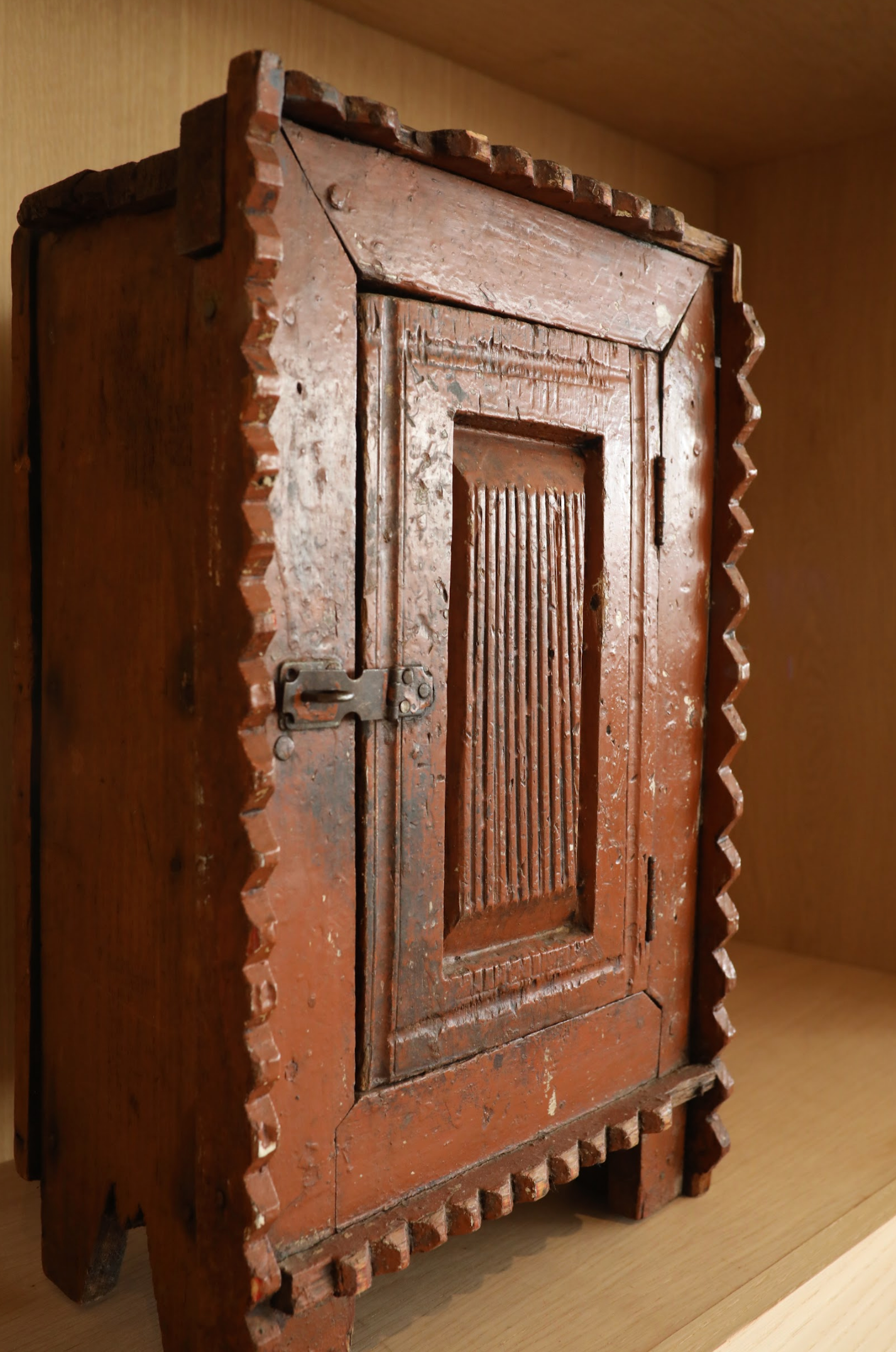 Rustic Swedish Painted Cupboard