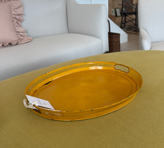 19th C Swedish Yellow Tray