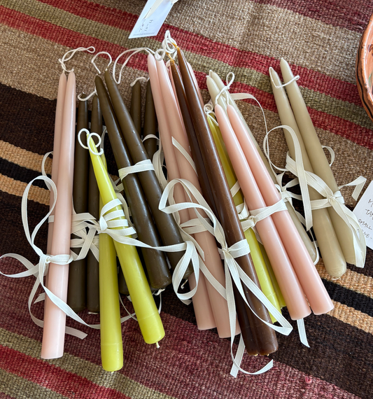 13" Taper Candles in Chartreuse