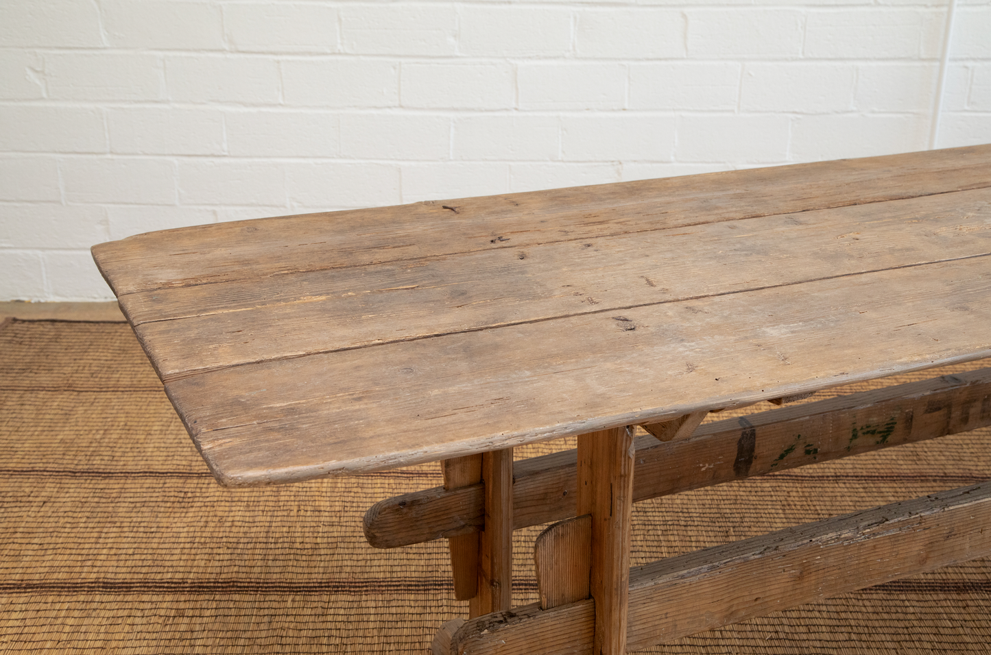Antique Pine Trestle Table
