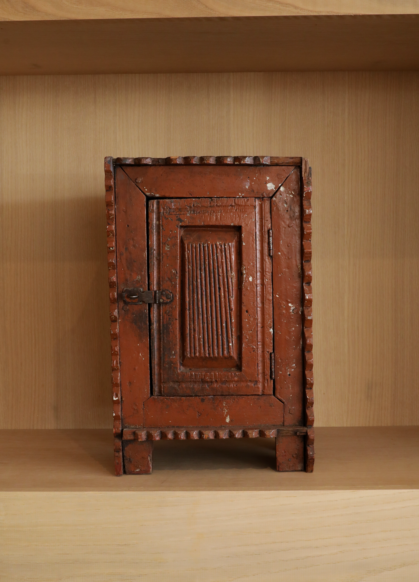 Rustic Swedish Painted Cupboard