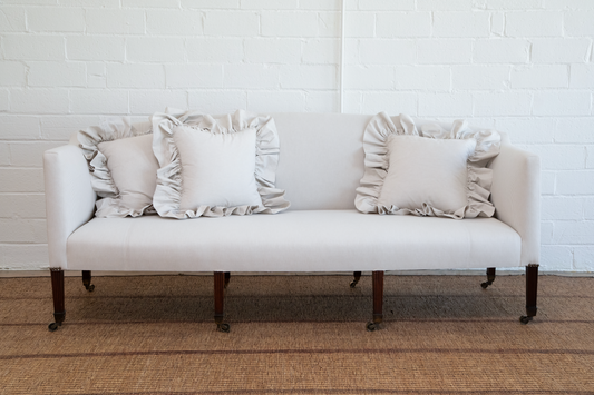 Mid 19th Century Antique Georgian Square Back Sofa, England