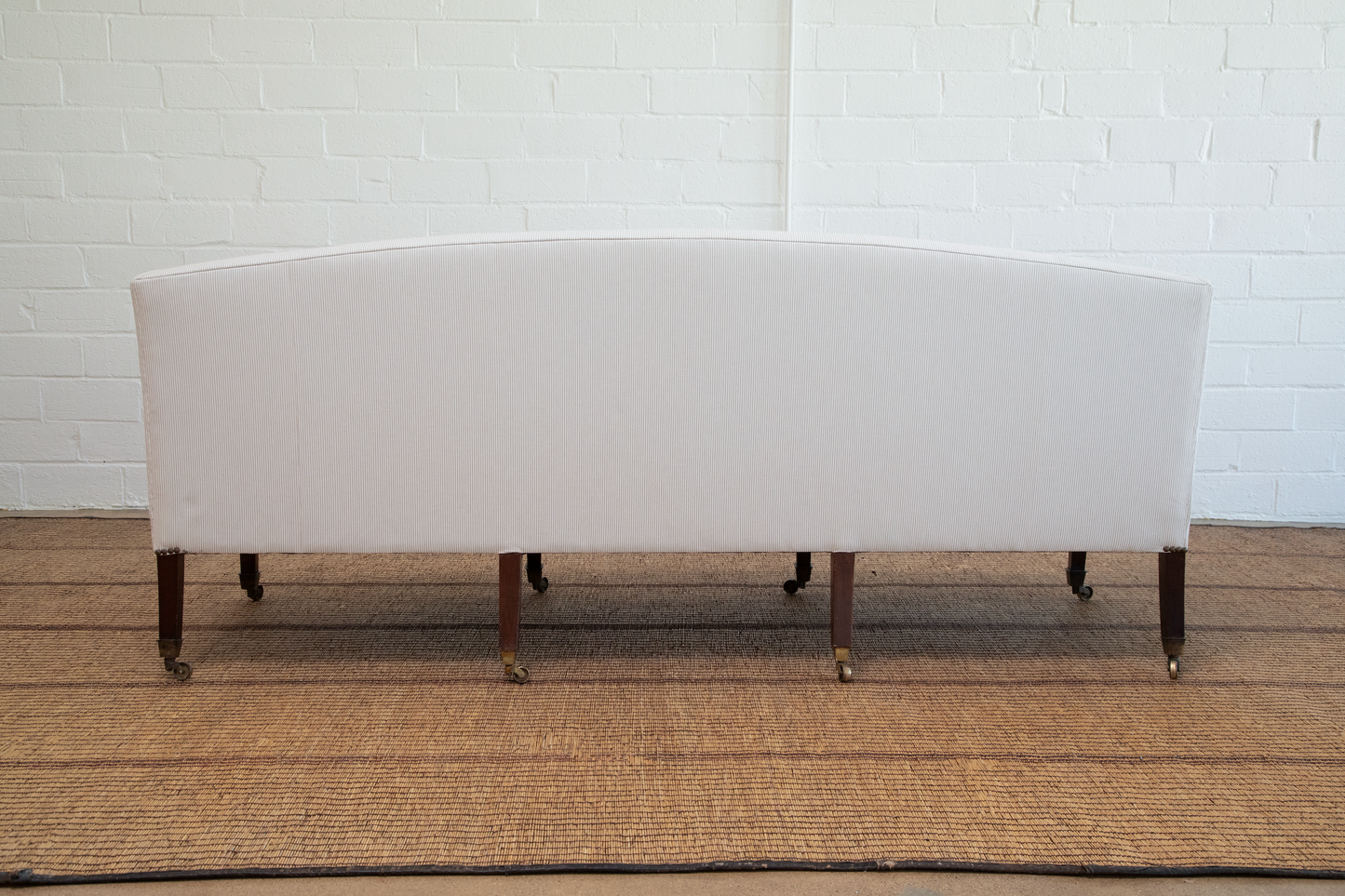 Mid 19th Century Antique Georgian Square Back Sofa, England