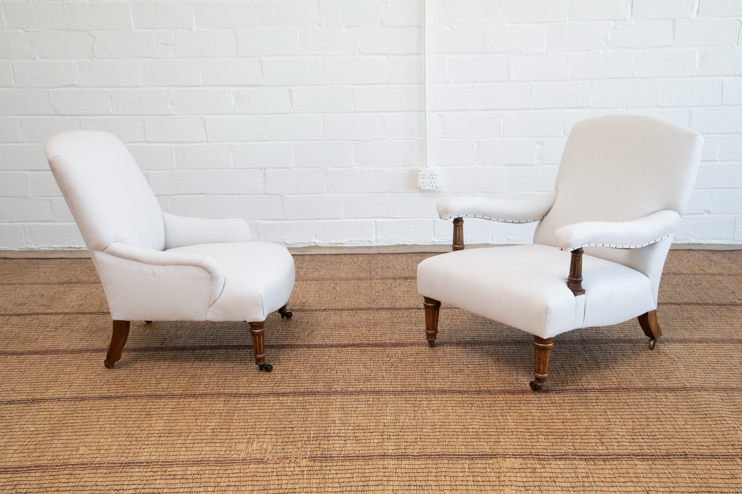 Mid 19th Century Antique Pair of English Gillows Chairs
